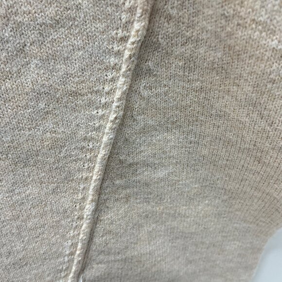 2X Top Tulip Hem Oversized Isaac Mizrahi Live A397083-Heather Oatmeal - Picture 7 of 11